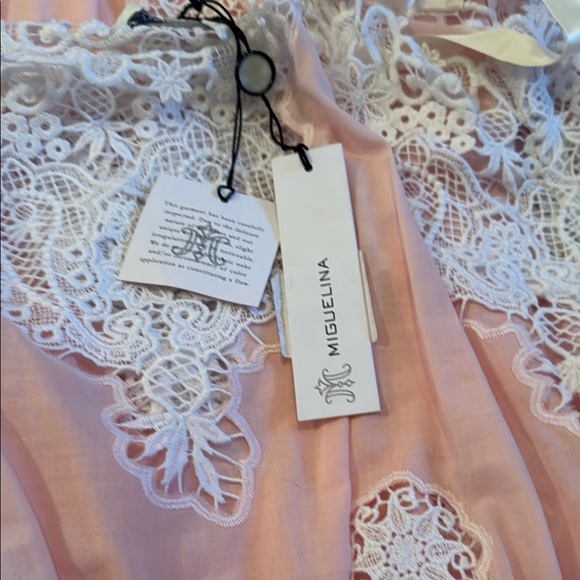 Miguelina Pink Lace Maxi Dress - Picture 12 of 15
